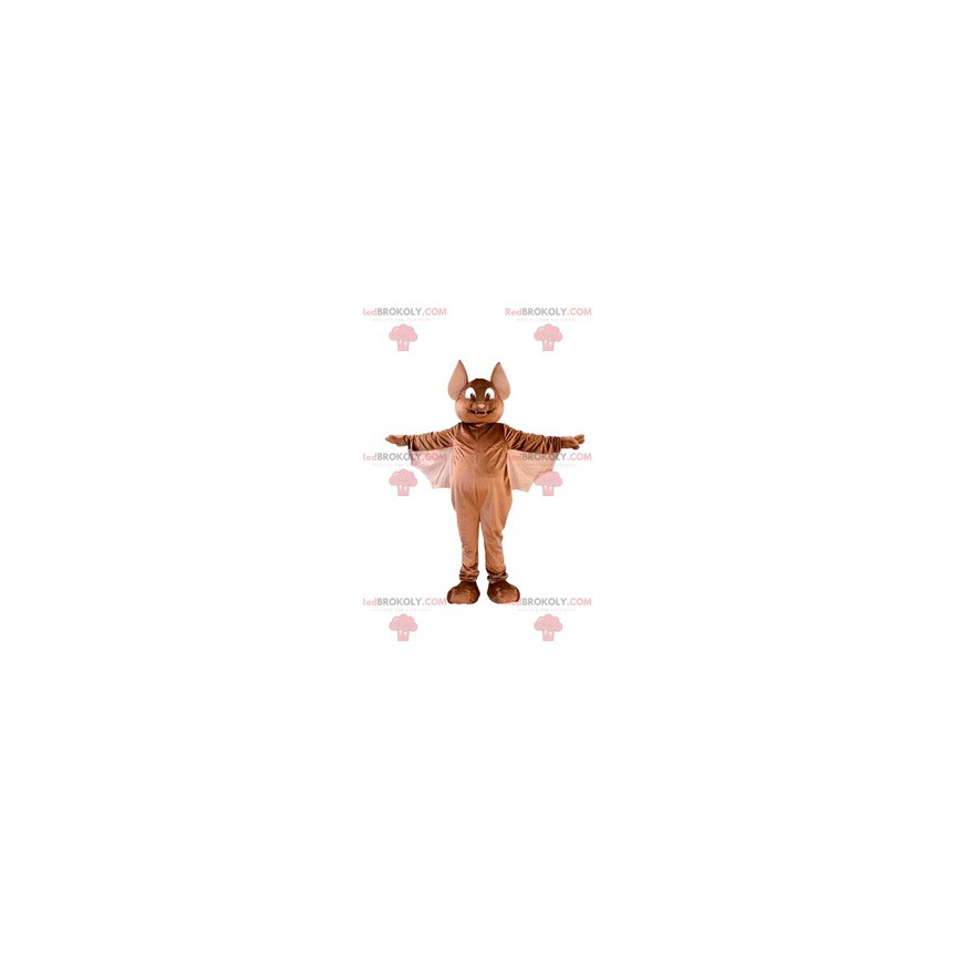 Mascota de murciélago marrón lindo y entrañable - Redbrokoly.com
