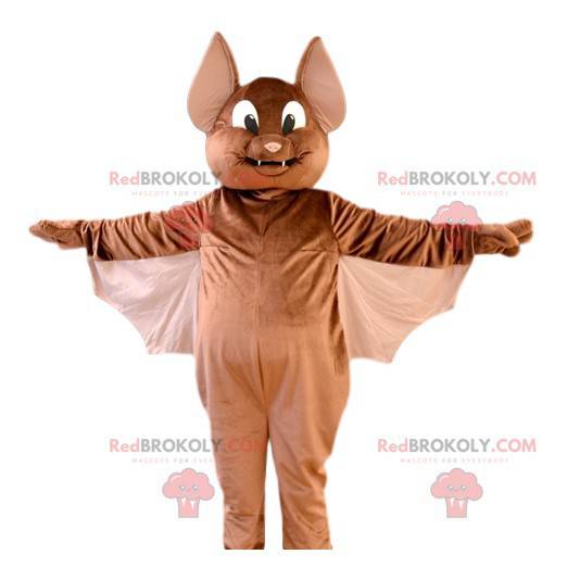 Mascote morcego marrom fofo e cativante - Redbrokoly.com