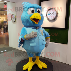 Sky Blue Canary maskot...