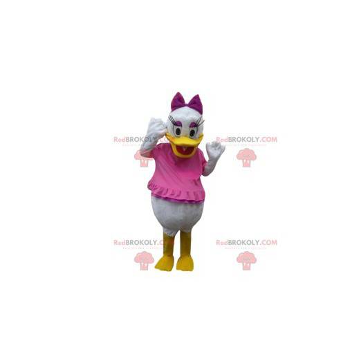 Mascotte de Daisy Duck, la fiancée de Donald Duck en rose -