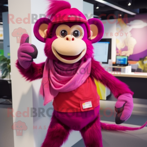 Magenta Monkey mascotte...