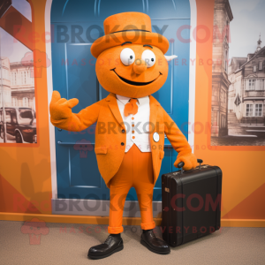 Orange But mascotte kostuum...