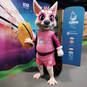 Roze Chupacabra mascotte...