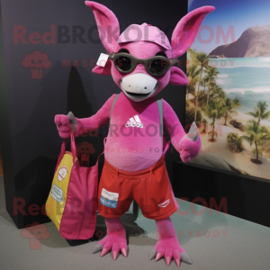 Pink Chupacabra maskot...