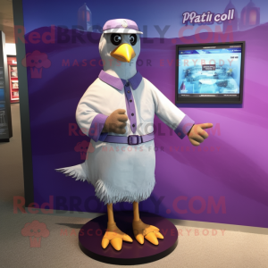 Purple Gull maskot drakt...