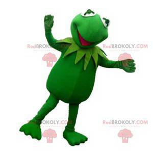 Bardzo zabawna fluorescencyjna zielona maskotka żaby -