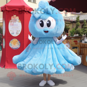 Sky Blue Oyster maskot...