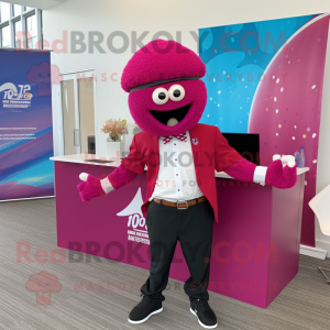 Magenta frikadeller maskot...