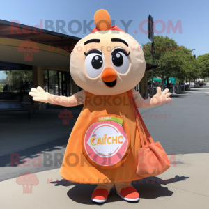 Peach Ceviche maskot drakt...