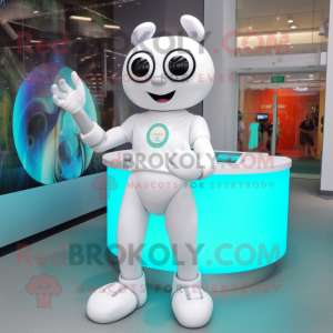 Vit armband maskot kostym...