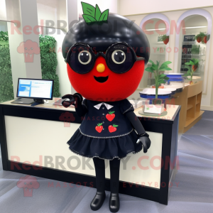 Black Strawberry mascotte...