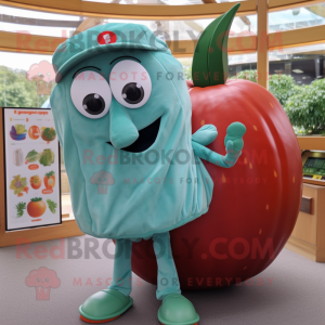 Blågrønn tomatmaskot...