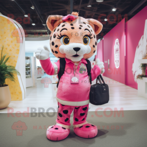 Pink Cheetah mascotte...