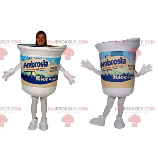 Mascota de yogur blanco sabroso - Redbrokoly.com