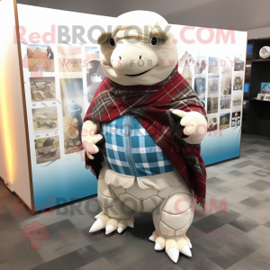 Wit Glyptodon mascotte...
