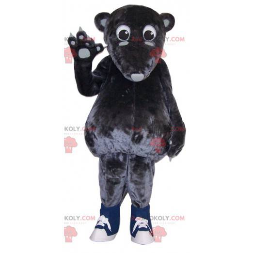 Grå pungdjur maskot röra - Redbrokoly.com