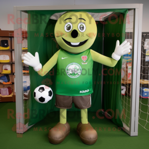 Olive Soccer Goal mascotte...