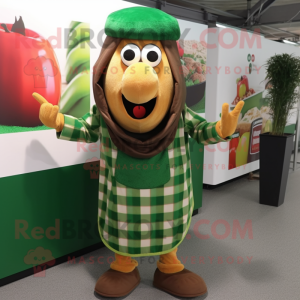 Groene Currywurst mascotte...