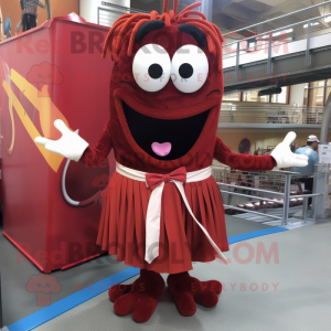 Maroon Spaghetti maskot...