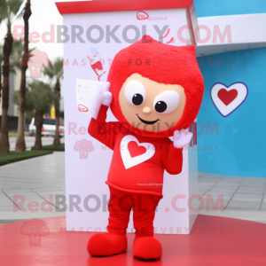 Red Love Letter mascotte...