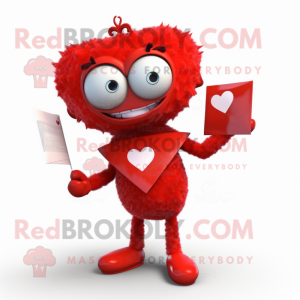 Red Love Letter maskot...