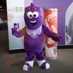 Purple Soda Can mascotte...