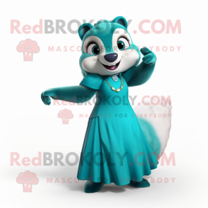 Postava maskota Teal Ferret...