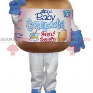 Mascote do pote de compota para bebê - Redbrokoly.com