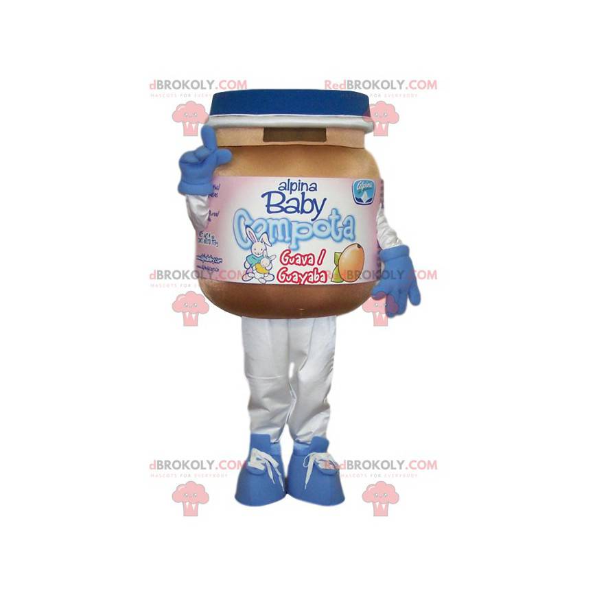 Baby compote jar mascot - Redbrokoly.com