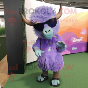 Lavendel Buffalo maskot...