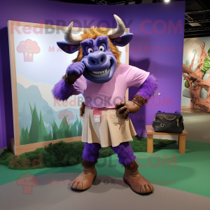 Lavendel Minotaur maskot...