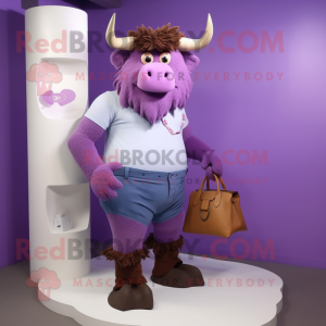 Lavendel Minotaur maskot...