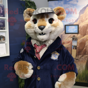 Navy Mountain Lion maskot...