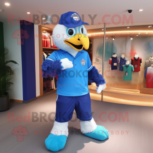 Blue Eagle maskot kostume...