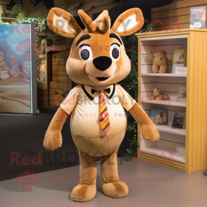 Tan Deer mascotte kostuum...