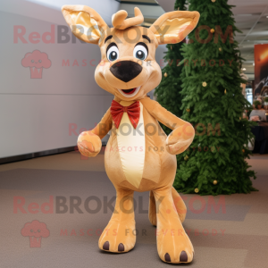 Tan Deer mascotte kostuum...