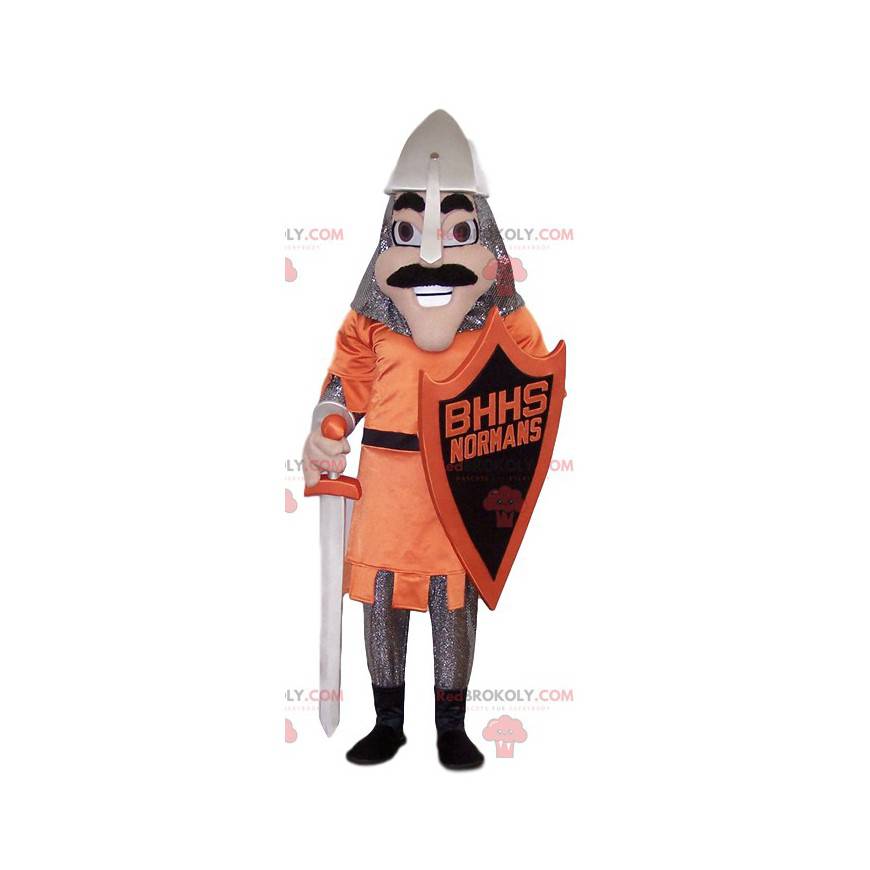 Grand knight mascot with his shield and sword - Redbrokoly.com