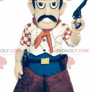 Pistolero maskot s jeho super hnědý klobouk - Redbrokoly.com