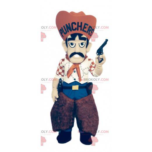Pistolero mascot with his super brown hat - Redbrokoly.com