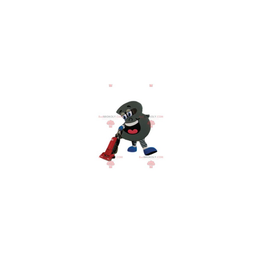 Mascotte du chiffre 3 géant et super souriant - Redbrokoly.com Mascotte du chiffre 3 géant et super souriant - Redbrokoly.com