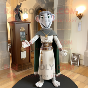 Grå Irish Castle maskot...