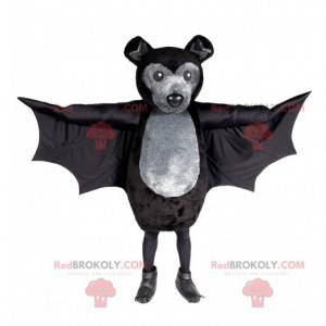 Mascote morcego cinza e preto - Redbrokoly.com