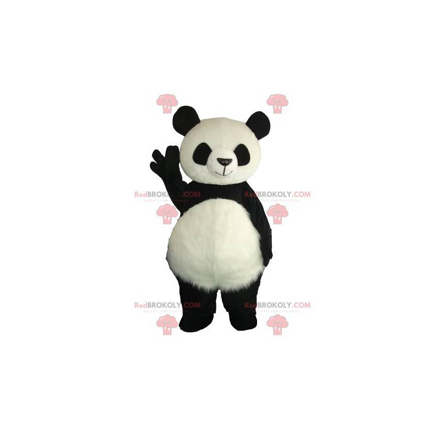 Mascotte de panda géant tout joyeux - Redbrokoly.com Mascotte de panda géant tout joyeux - Redbrokoly.com