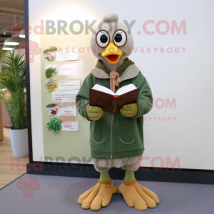 Olive Goose maskot kostume...