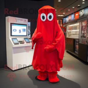 Red Ghost mascotte kostuum...