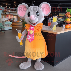 Peach Rat mascotte kostuum...