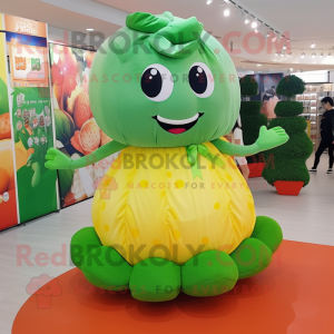 Peach Broccoli maskot drakt...