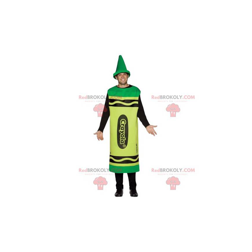 Giant green pencil mascot - Redbrokoly.com