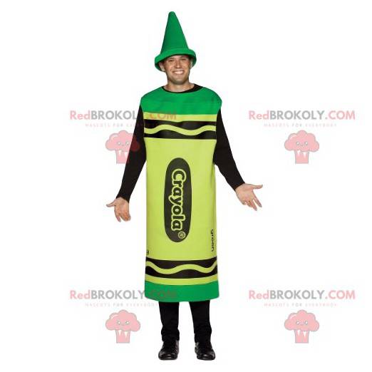 Giant green pencil mascot - Redbrokoly.com
