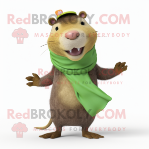 Oliven Capybara maskot...